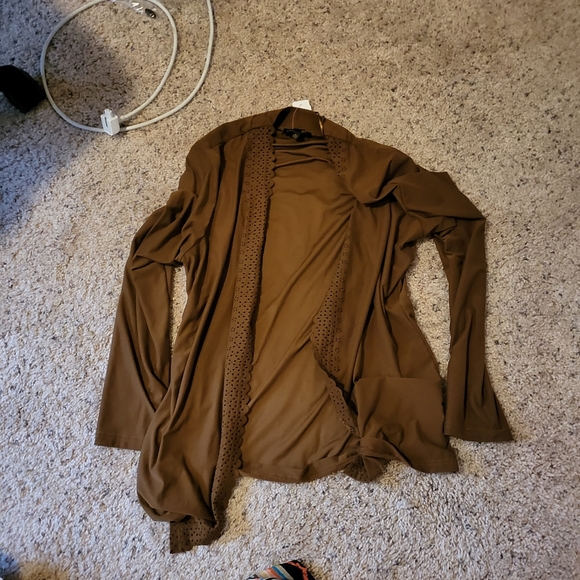 camel brown Open cardigan large - Picture 4 of 8